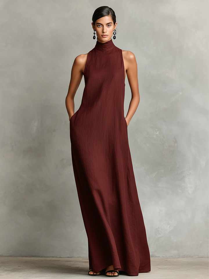 Imeria - Vestido Maxi Com Dcote Suporte