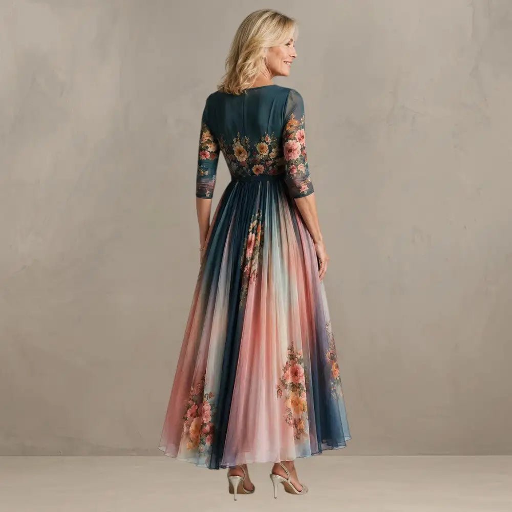 Willemse - Vestido Maxi com Estampado Floral Boémio