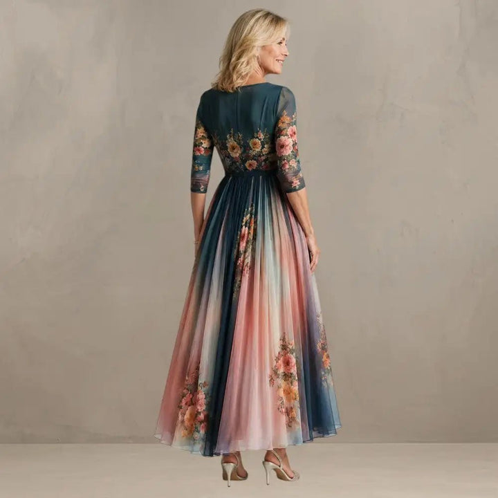 Willemse - Vestido Maxi com Estampado Floral Boémio