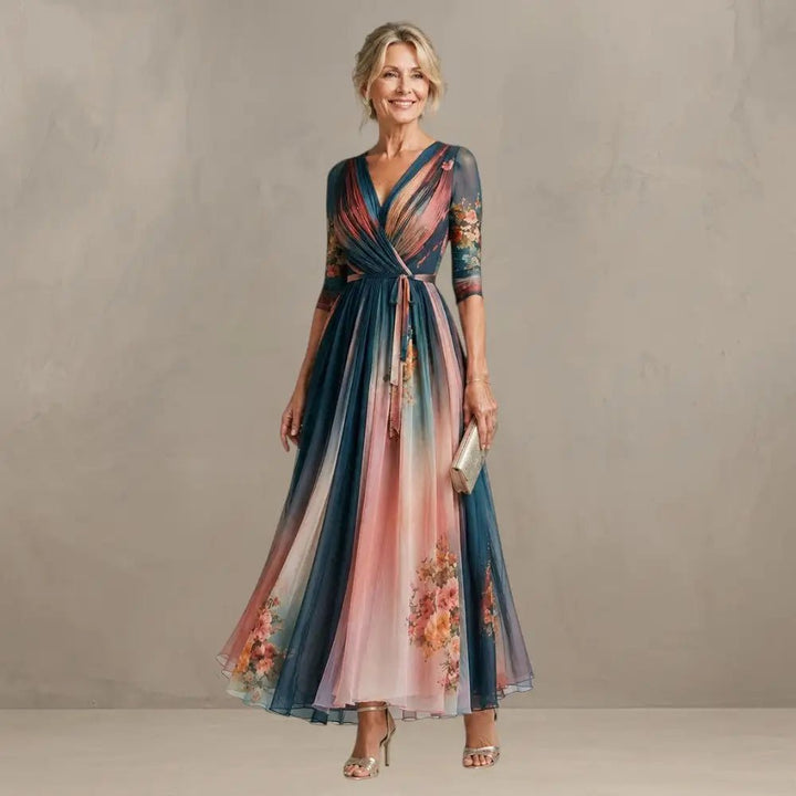 Willemse - Vestido Maxi com Estampado Floral Boémio