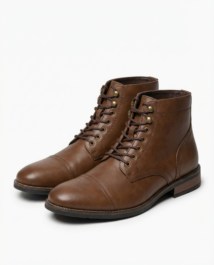 Andersan - Botas de Couro Com Atacadores