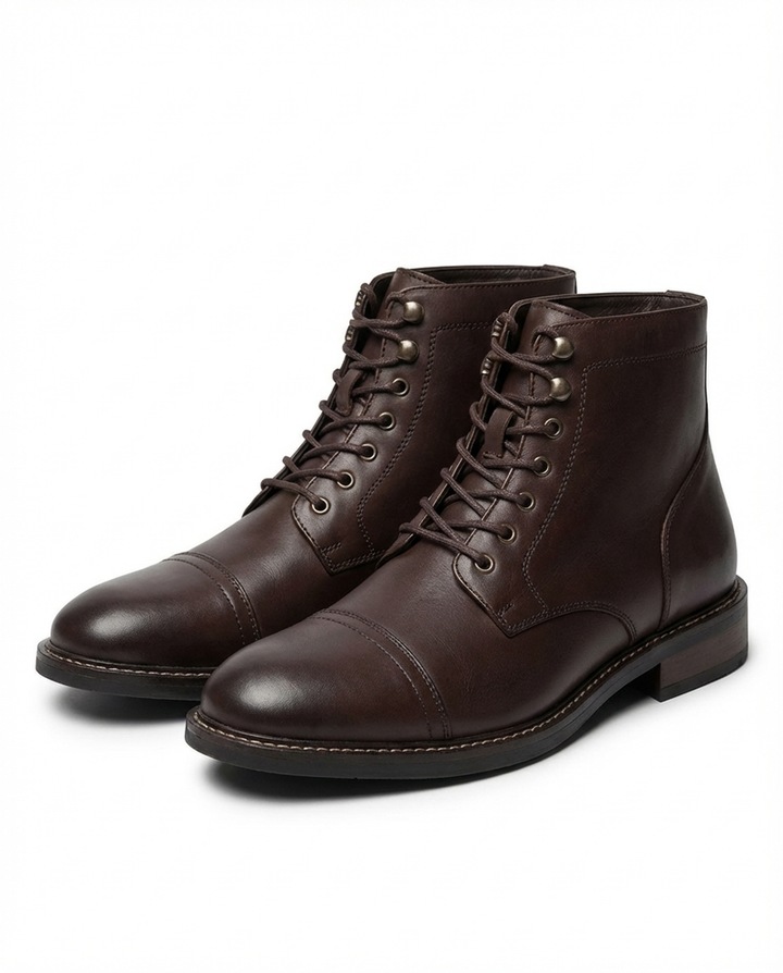 Andersan - Botas de Couro Com Atacadores