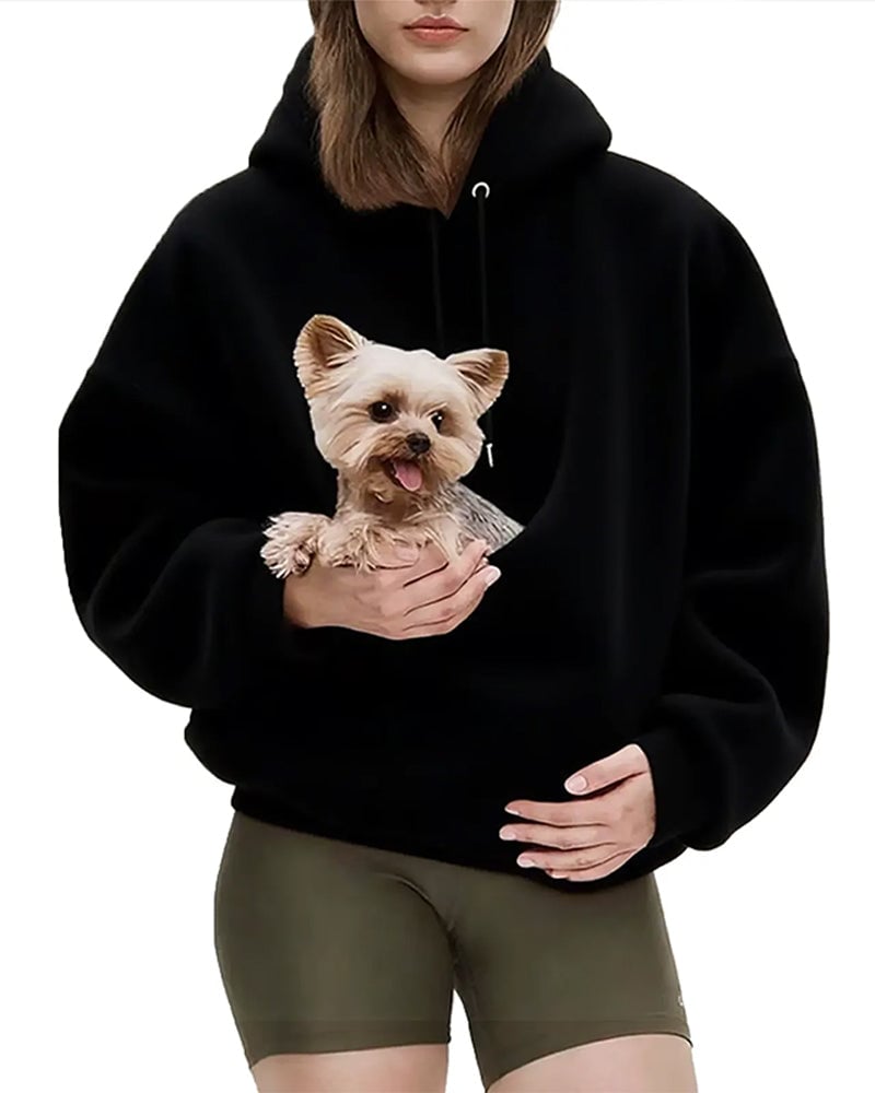 Rendall - Camisola Com Capuz De Manga Comprida E Bolso Para Animais De Estimação
