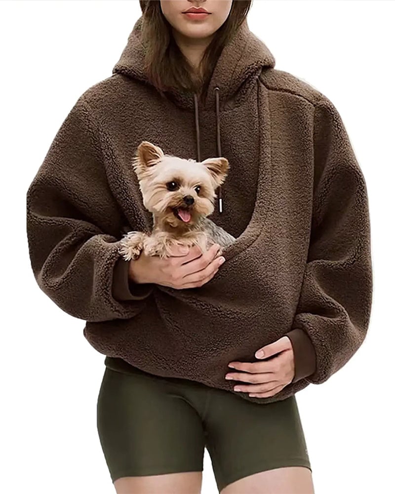 Rendall - Camisola Com Capuz De Manga Comprida E Bolso Para Animais De Estimação