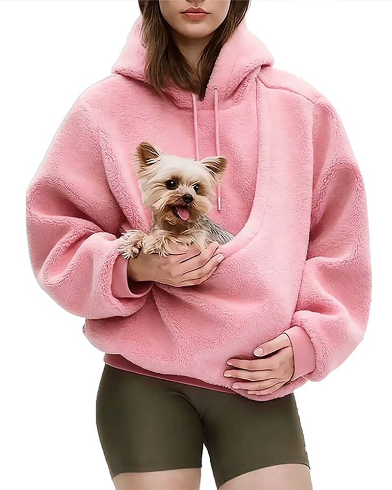 Rendall - Camisola Com Capuz De Manga Comprida E Bolso Para Animais De Estimação