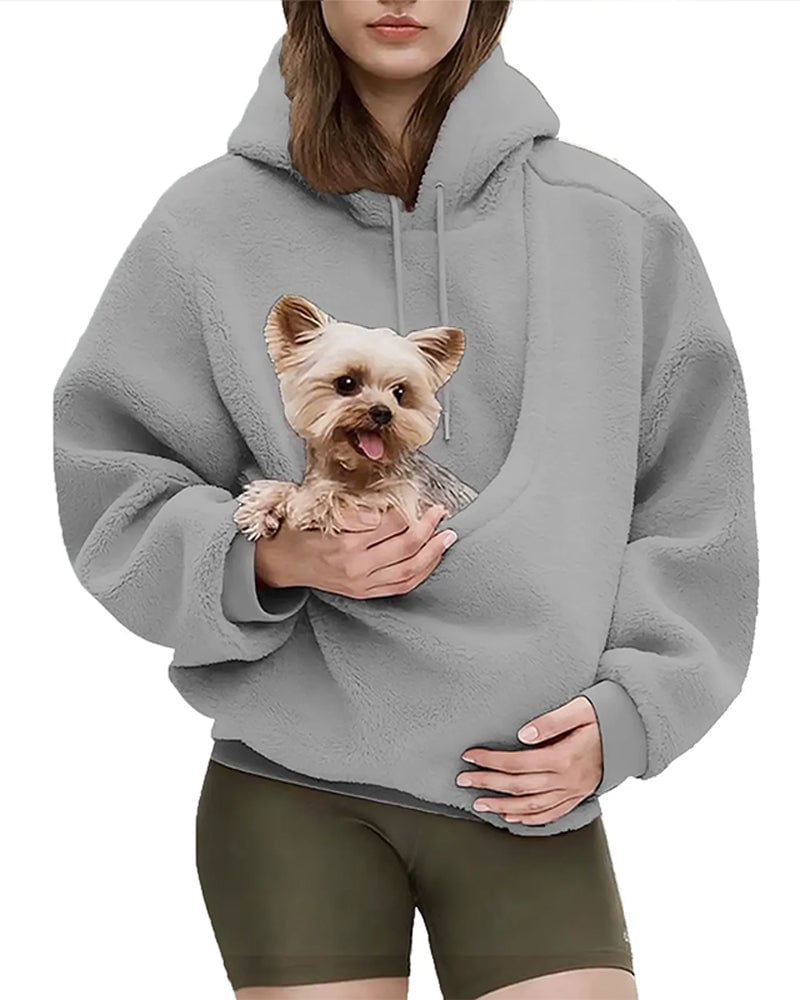 Rendall - Camisola Com Capuz De Manga Comprida E Bolso Para Animais De Estimação