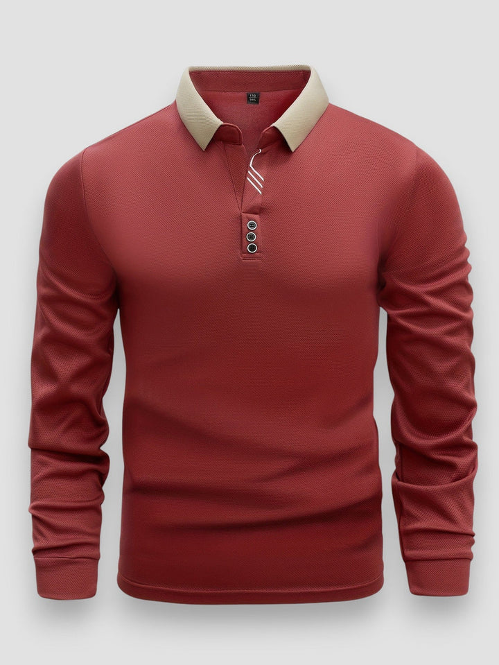 Ramesh - Camisa Polo de Manga Comprida