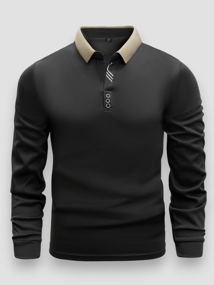 Ramesh - Camisa Polo de Manga Comprida
