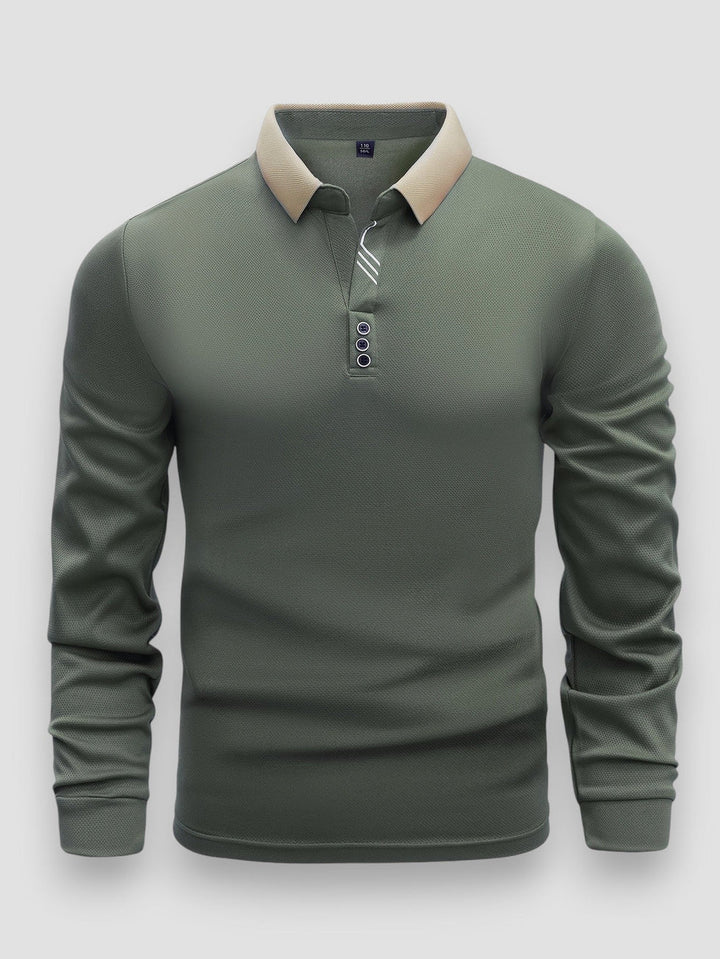 Ramesh - Camisa Polo de Manga Comprida